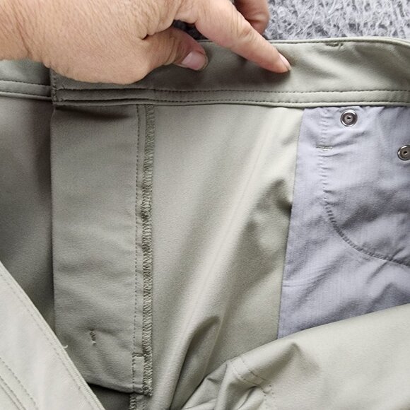 J. Hilburn Pants Mens 40x27 SLL Green Stretch Mid Rise Slim Fit *GUC* - Picture 12 of 14